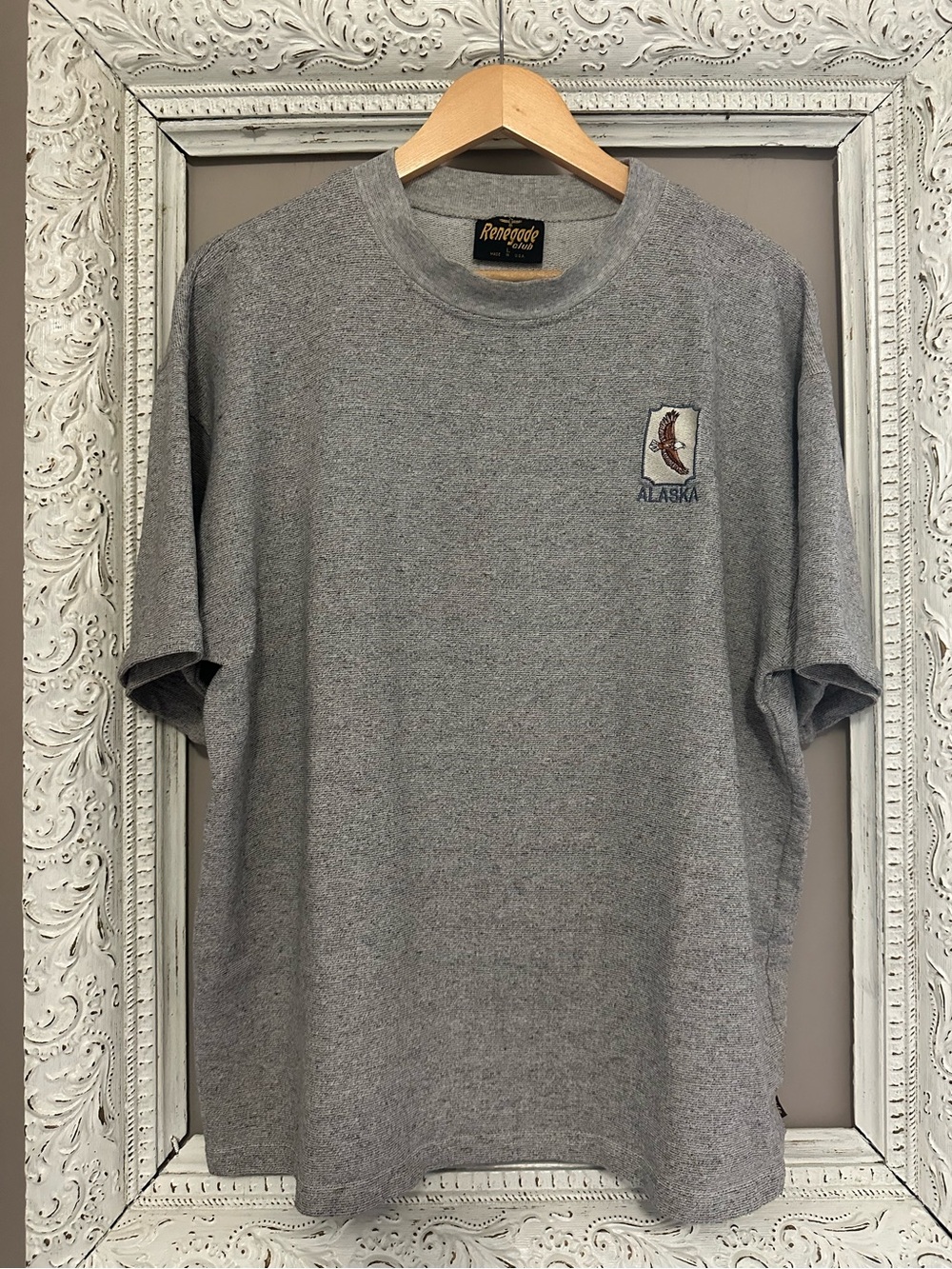 Vintage Alaska Gray Men's Short-Sleeve Shirt